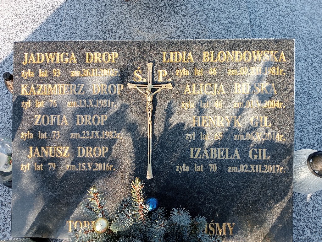 Lidia Blondowska Sandomierz św.Pawła - Grobonet - Wyszukiwarka osób pochowanych